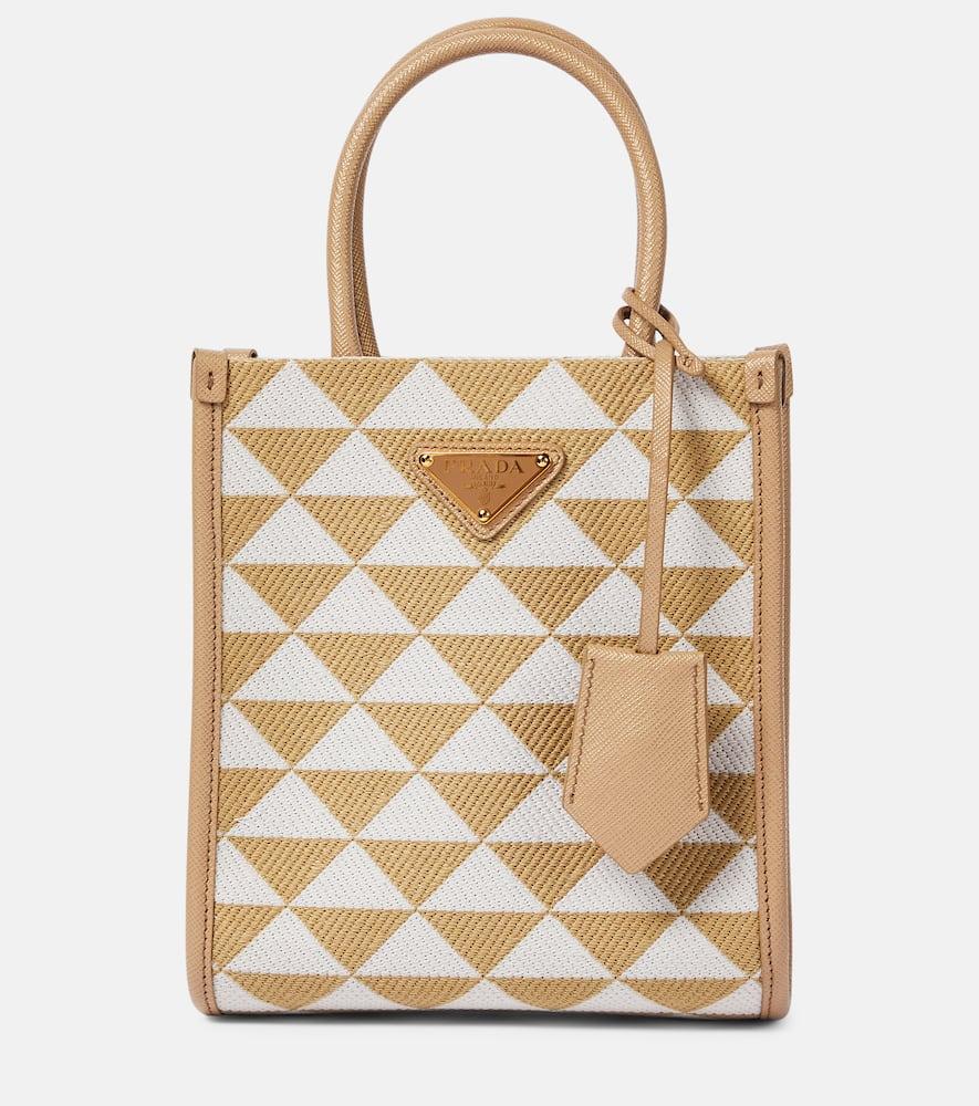 prada symbole mini tote bag