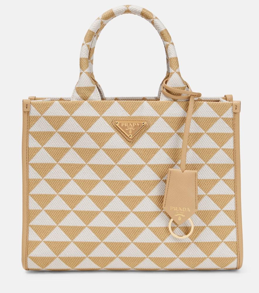 prada symbole small tote bag