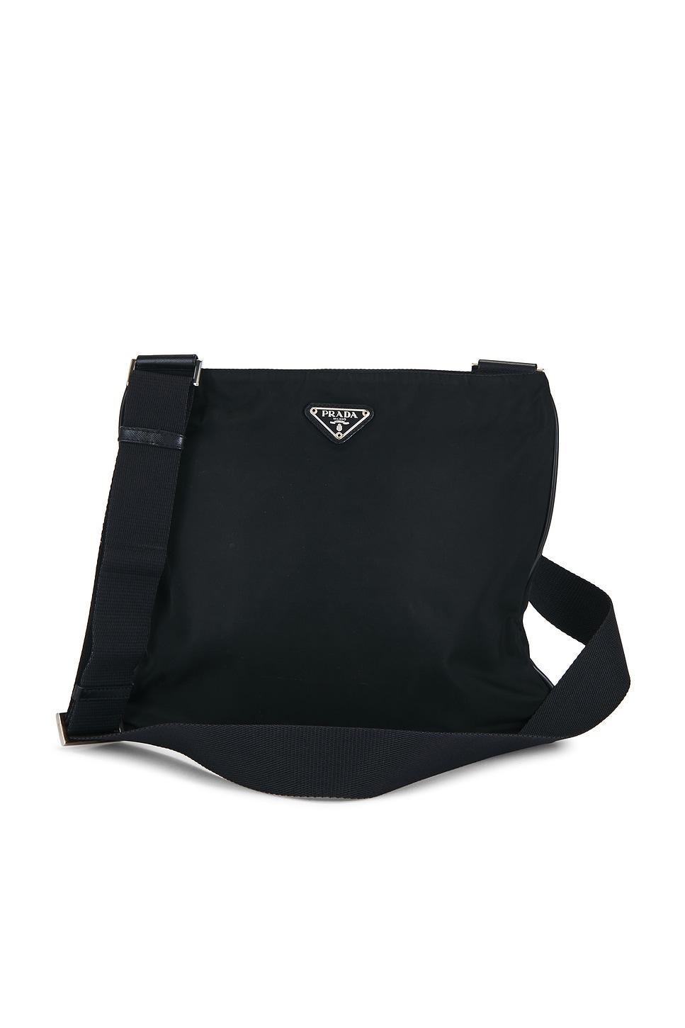 prada tessuto flat messenger bag