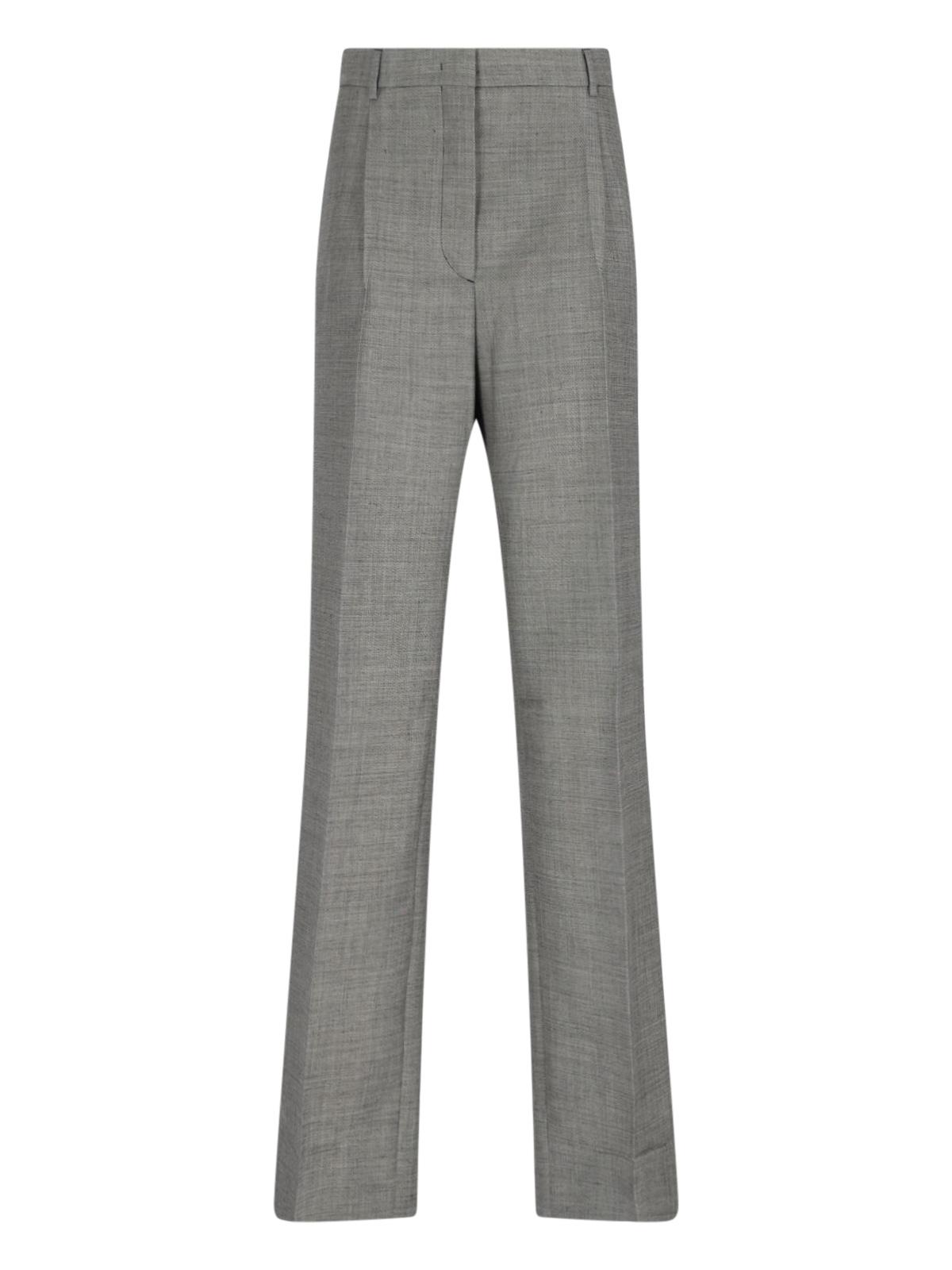 prada trousers grey wool - women