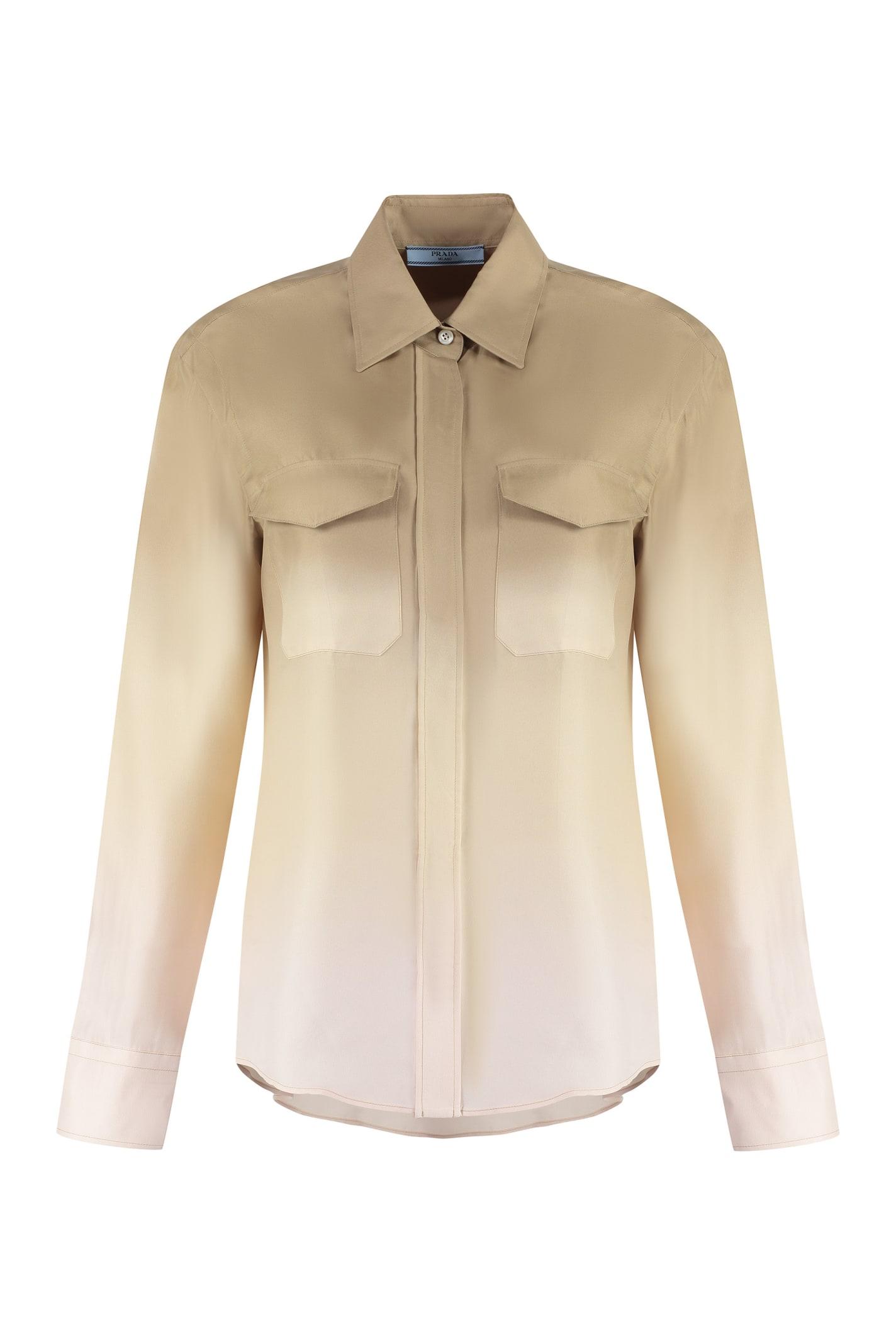 prada twill shirt