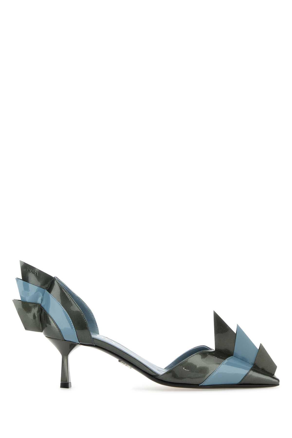 prada two-tone leather pumps