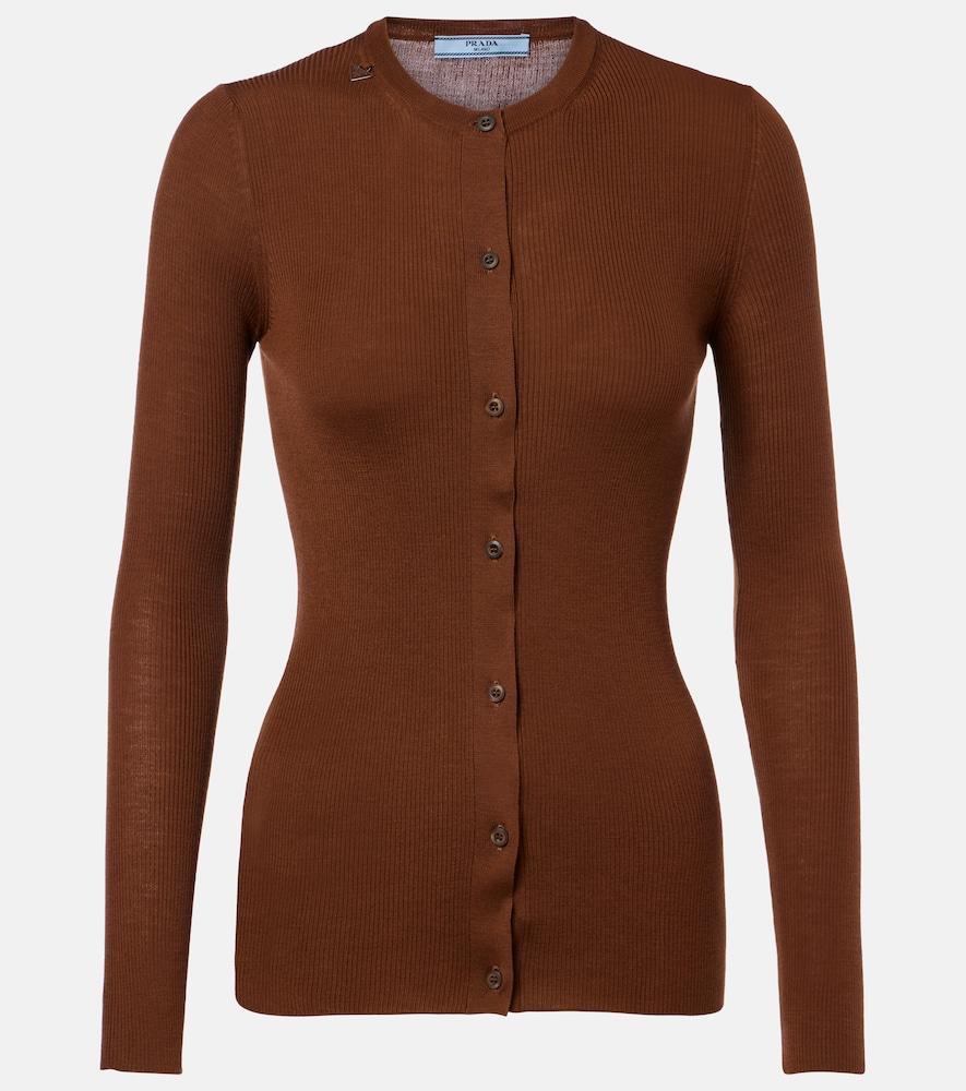 prada virgin wool cardigan