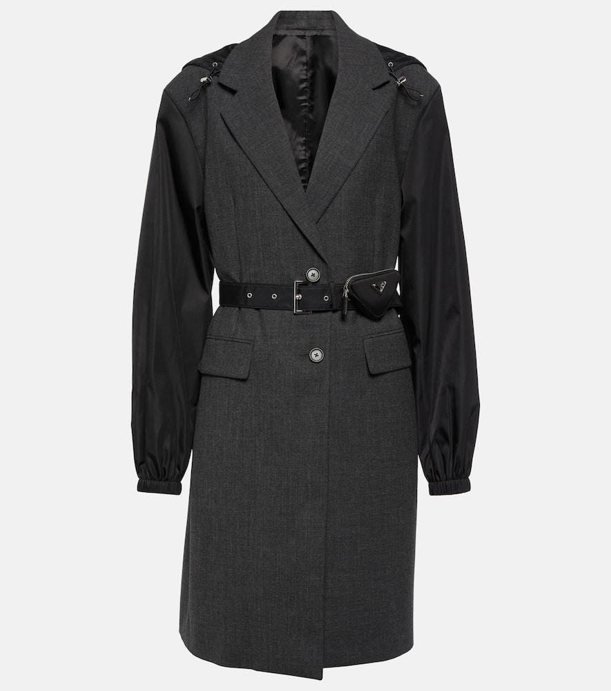 prada virgin wool coat
