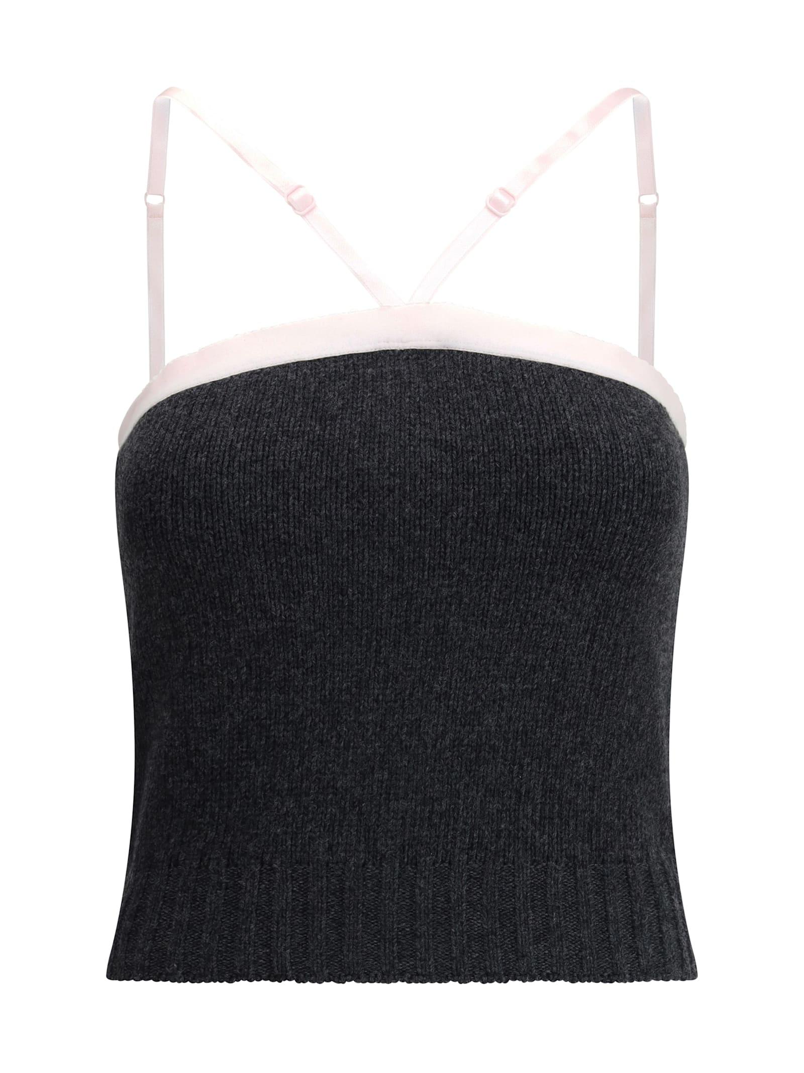 prada virgin wool crop top