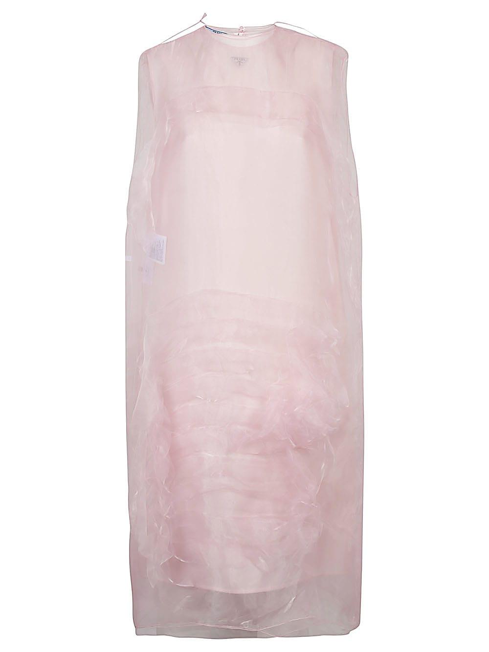 prada voile tec mini dress