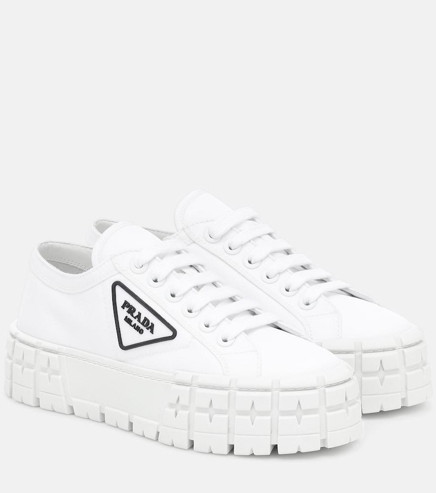 prada wheel gabardine sneakers