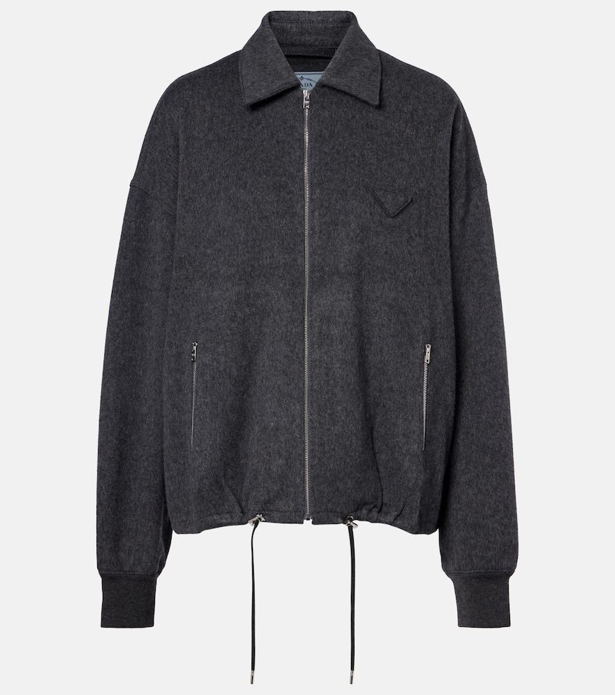 prada wool and cashmere blouson jacket