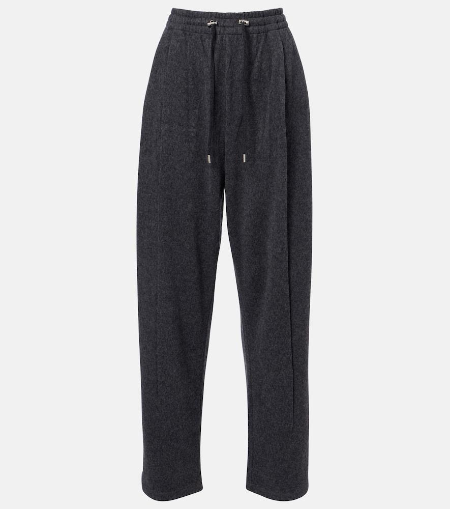 prada wool and cashmere tapered pants