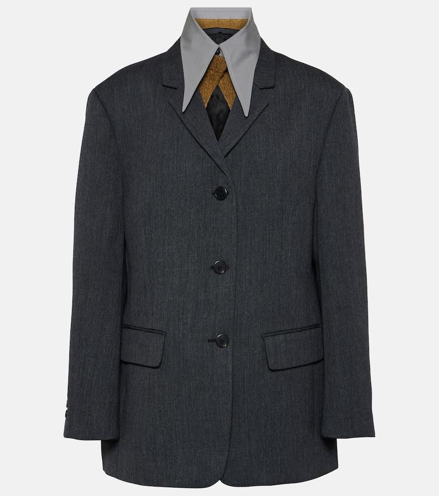 prada wool blazer