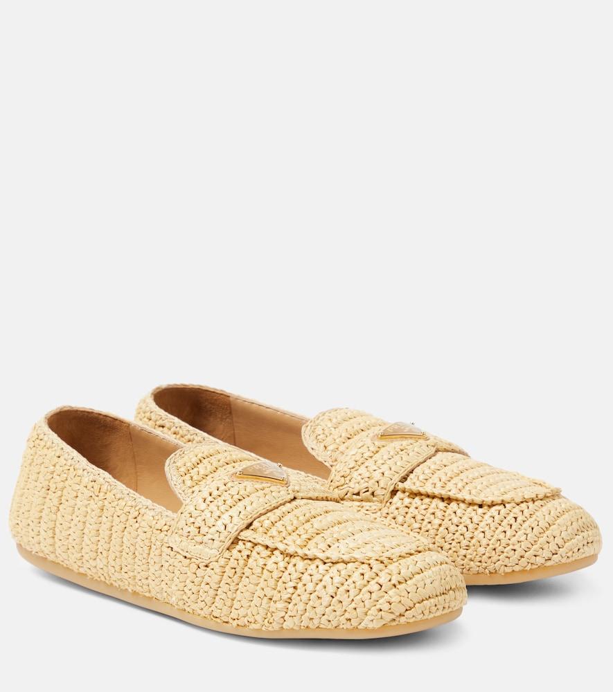 prada woven raffia