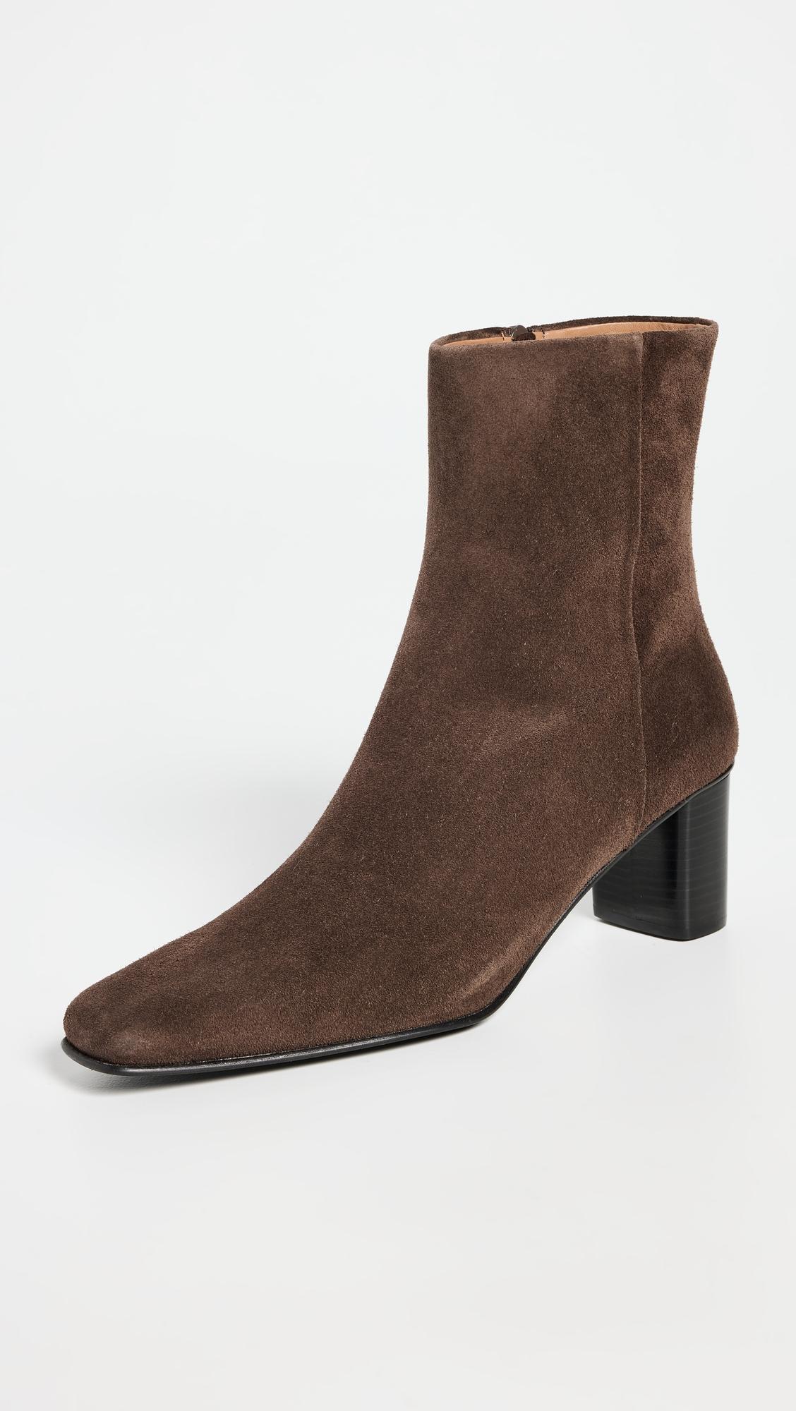 praia walnut suede boots