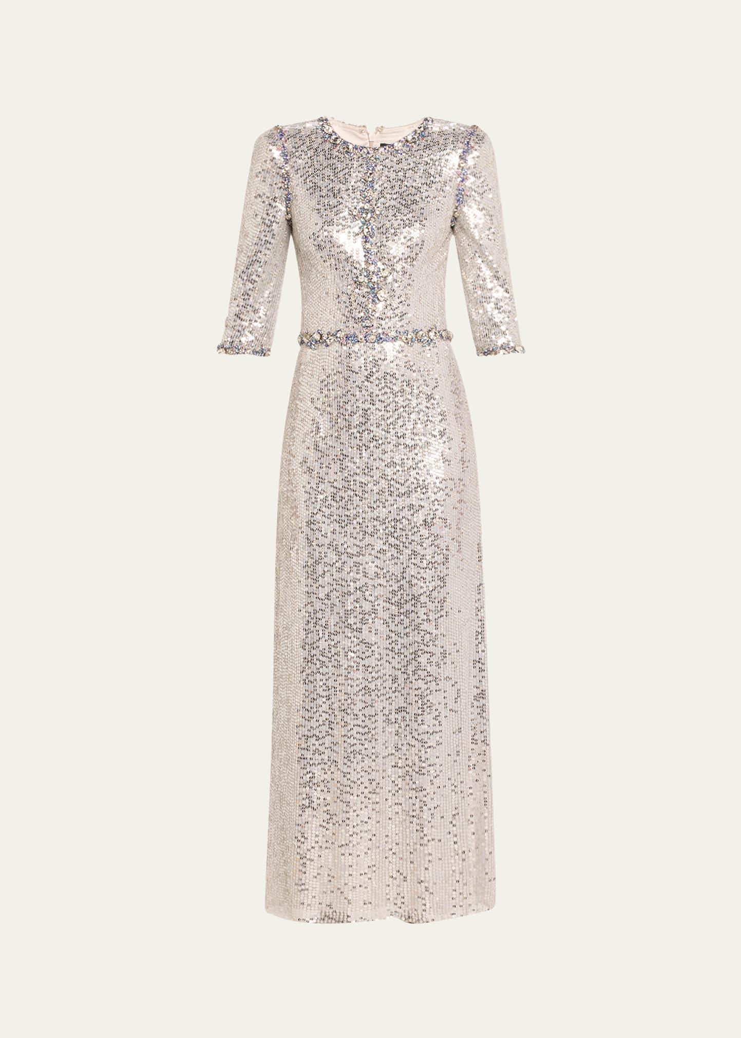 pretty thing sequined crystal dress