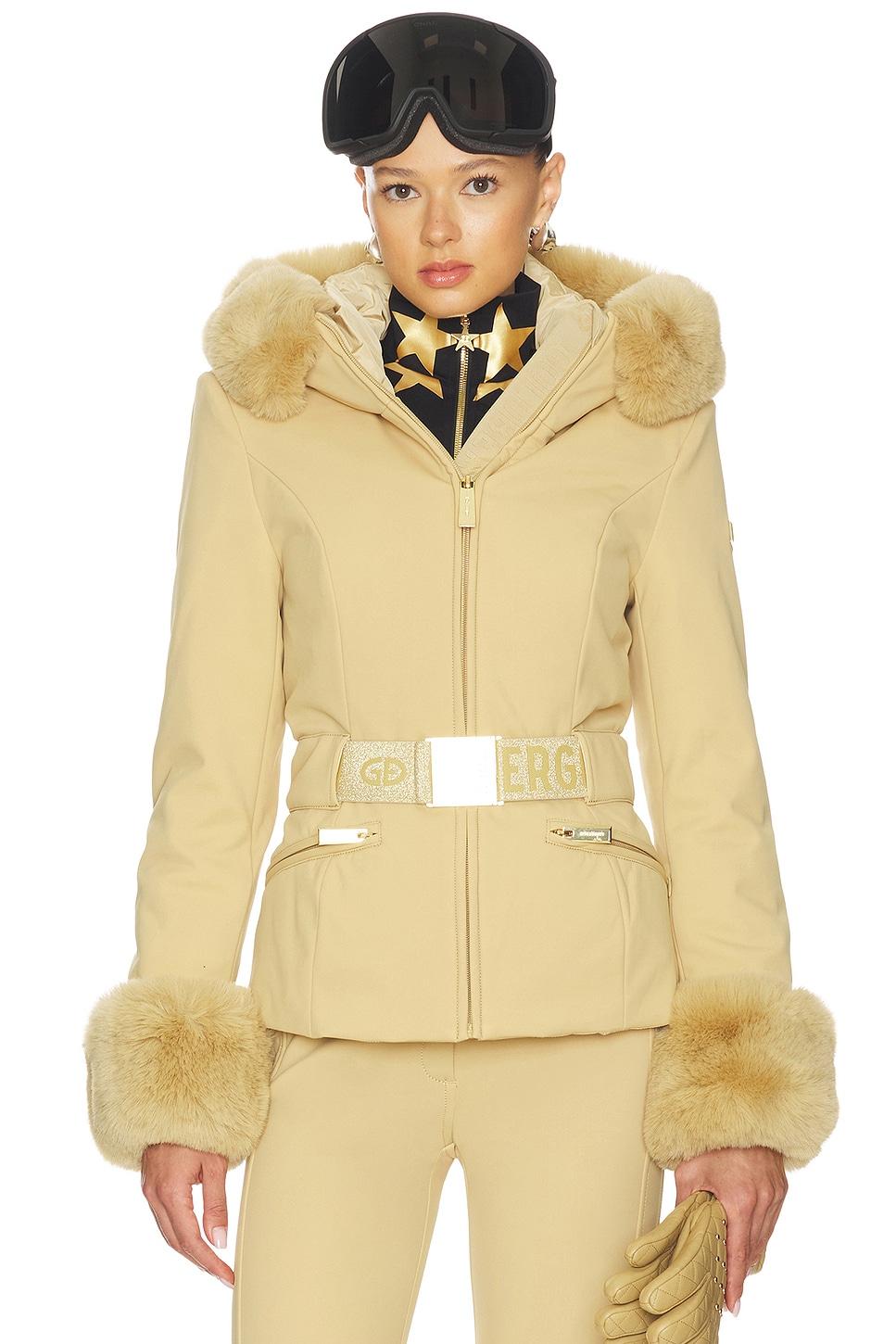 prezioso faux border ski jacket