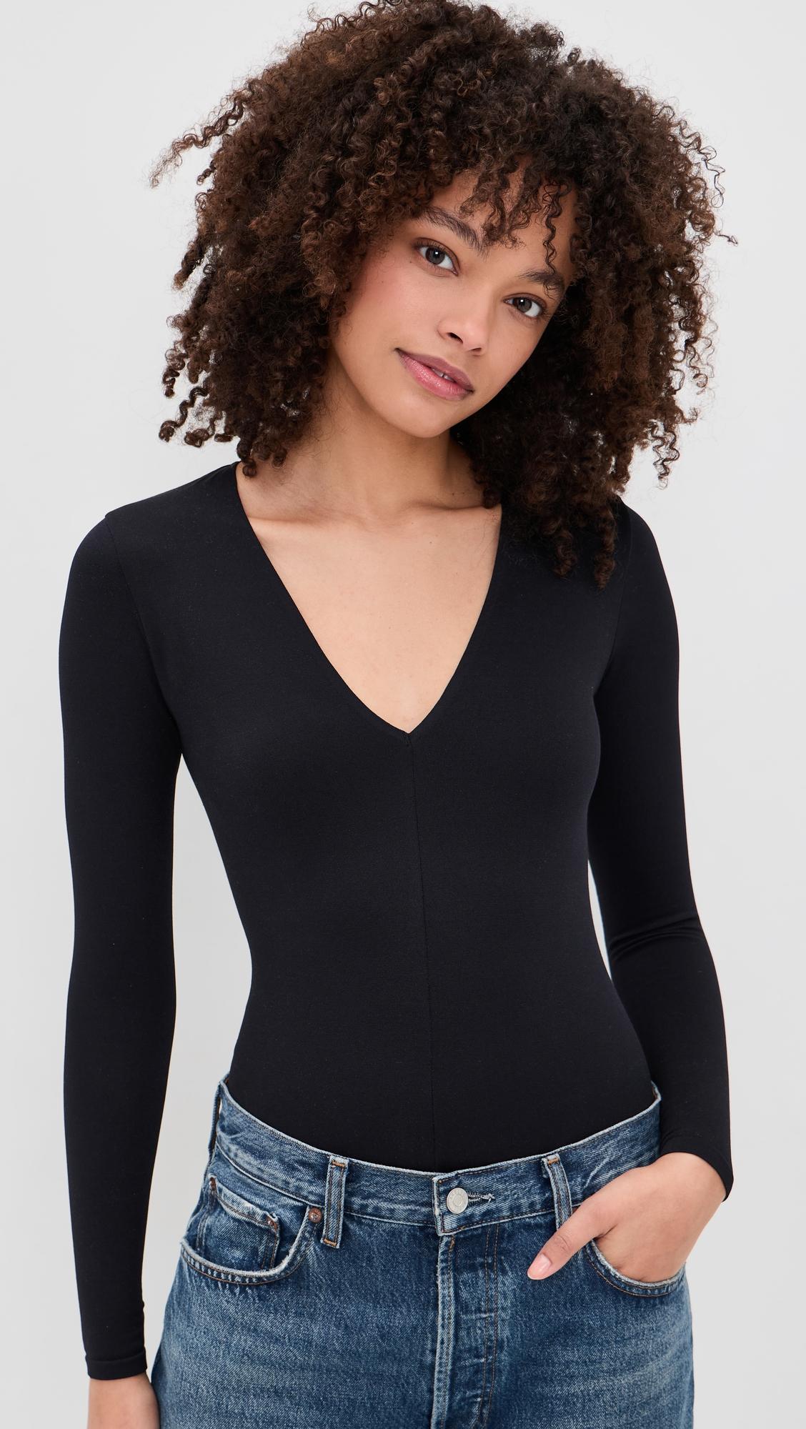 prima ballet deep v bodysuit