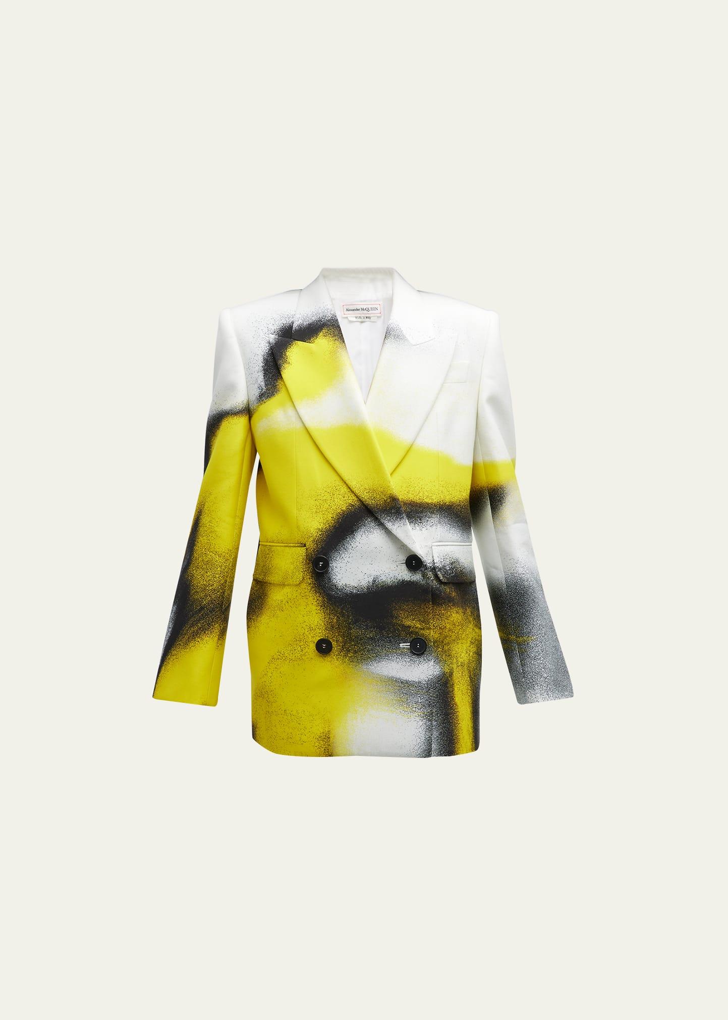 printed boxy cady jacket