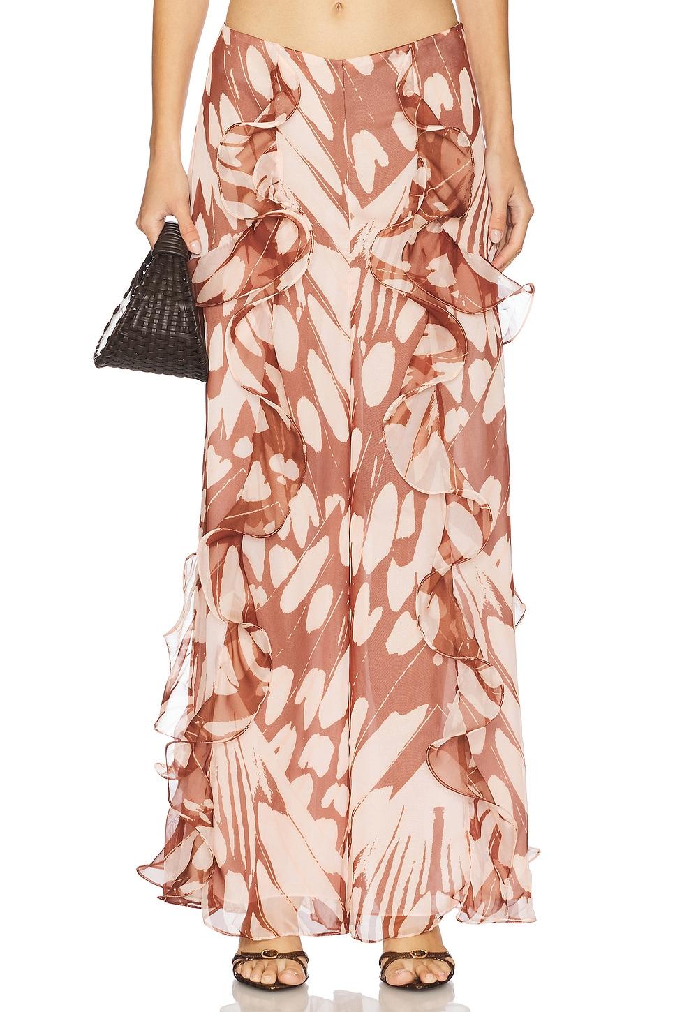 printed flutter tones pant