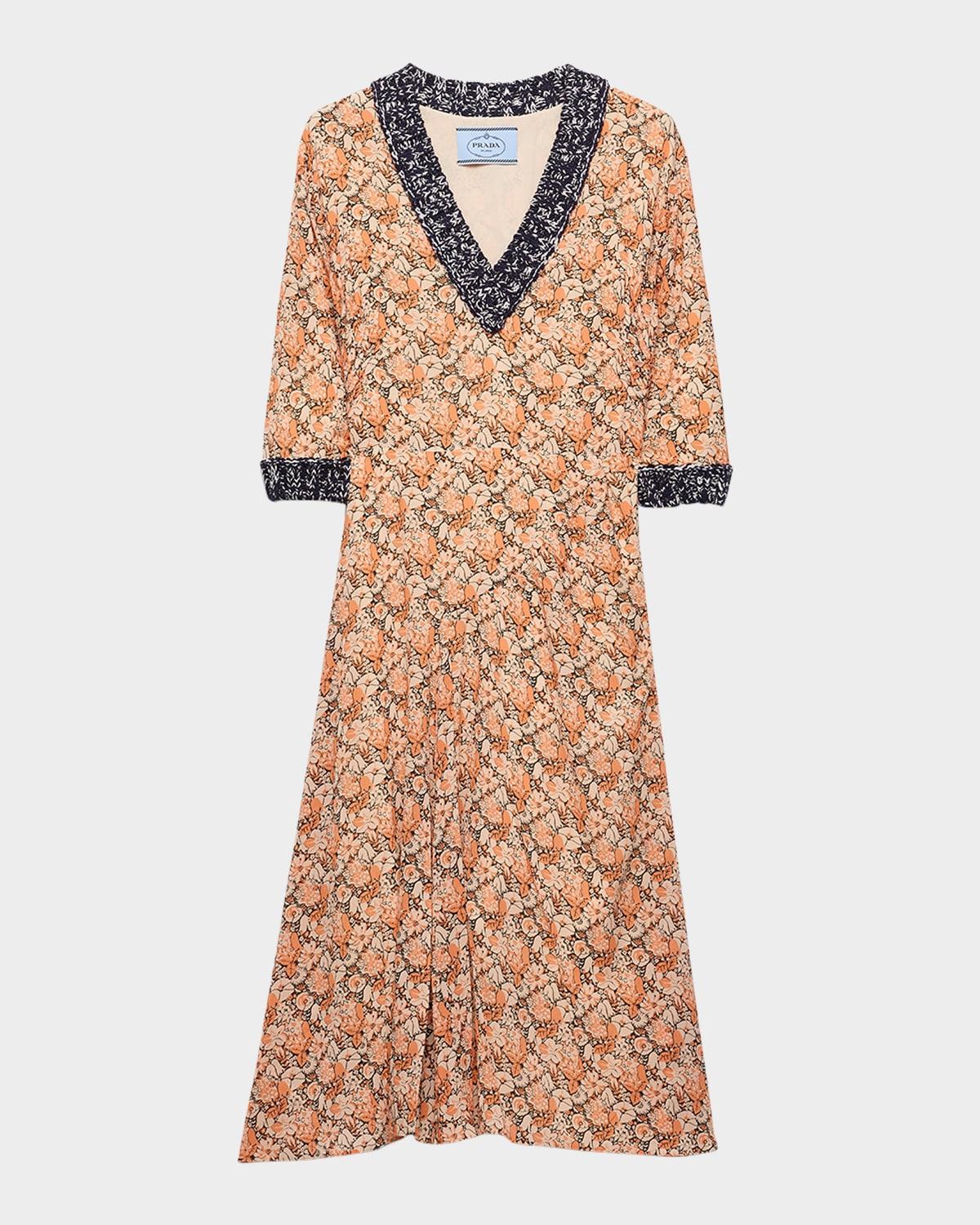 printed georgette dress