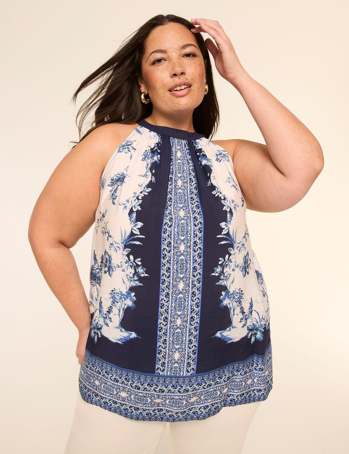 printed halter top