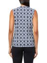 printed ity sl shirred surplice top