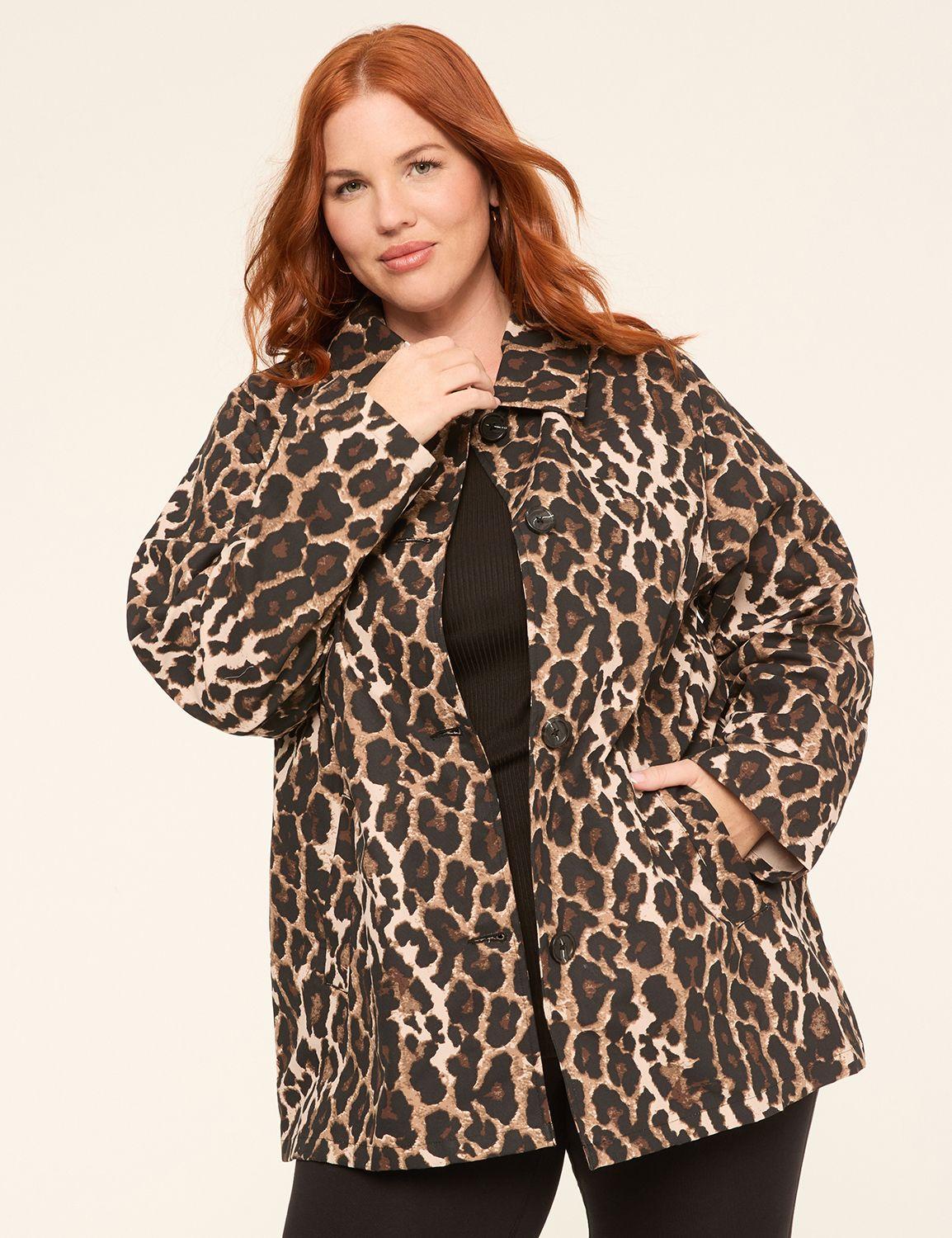 printed leopard carcoat