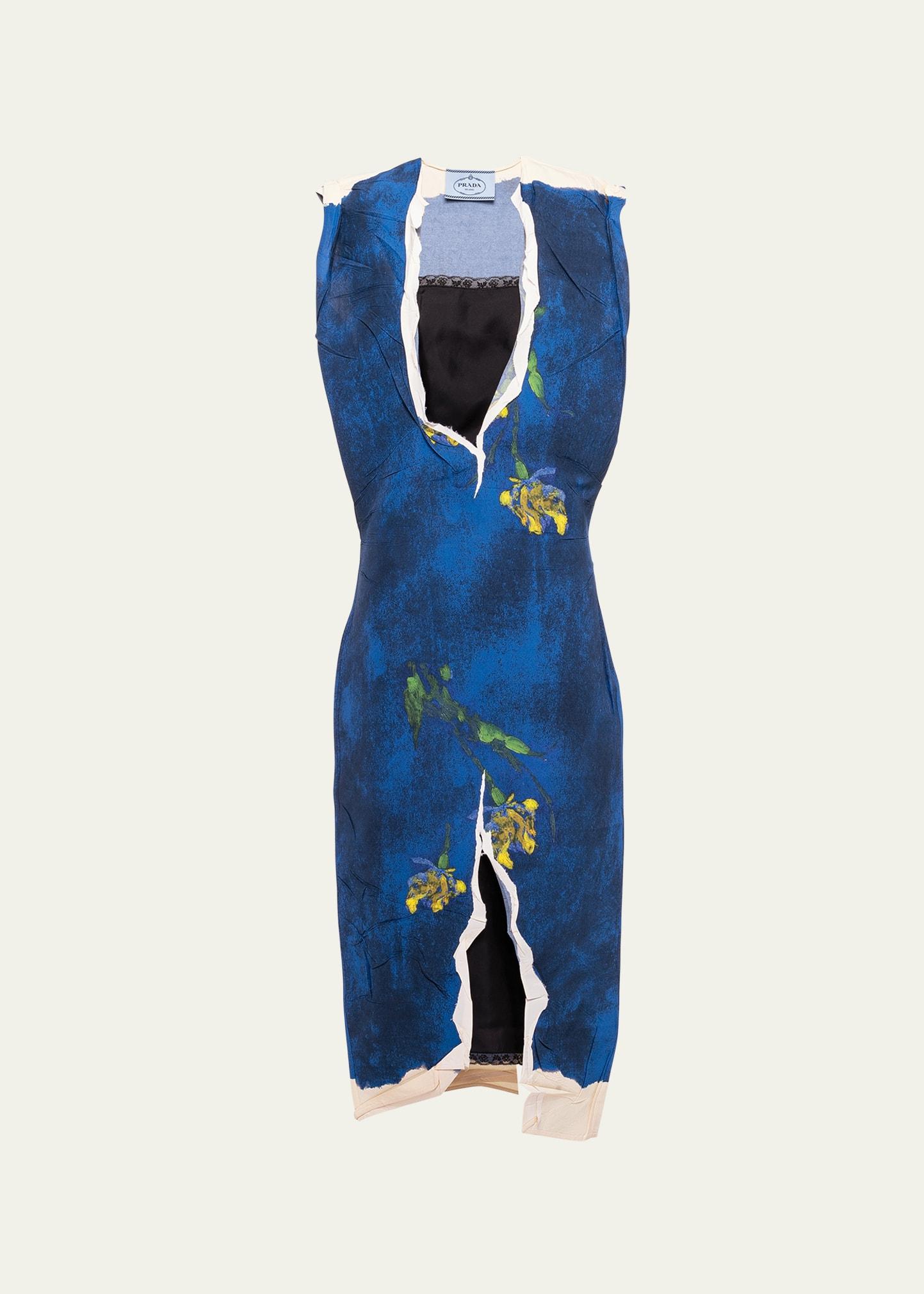 printed midi dress