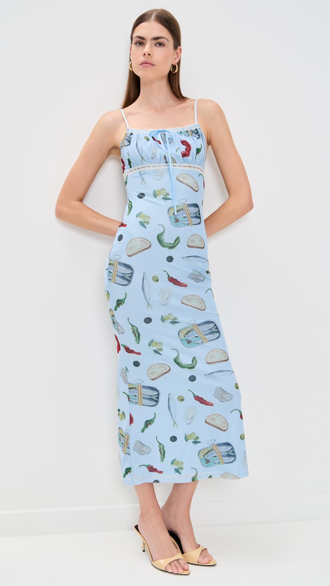 printed midi dress