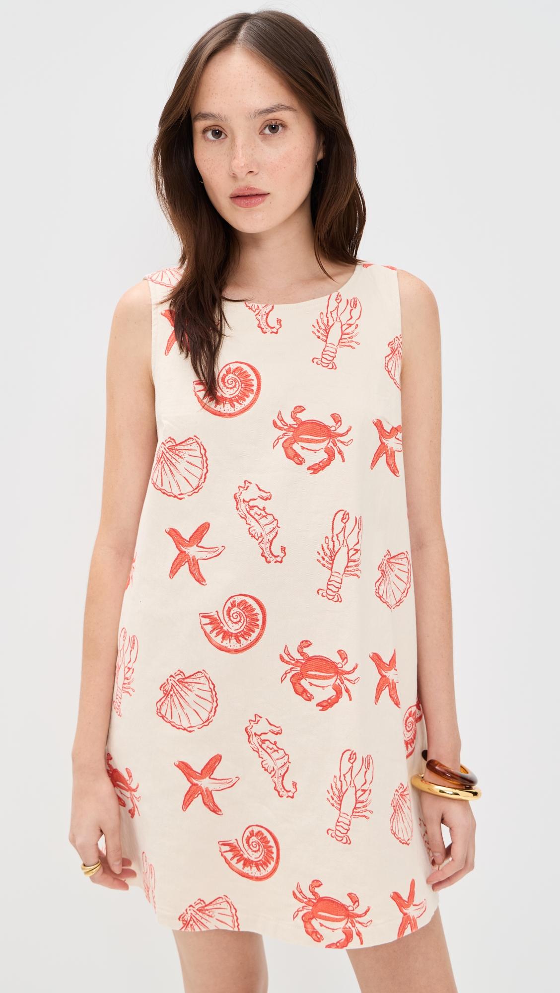 printed mini dress