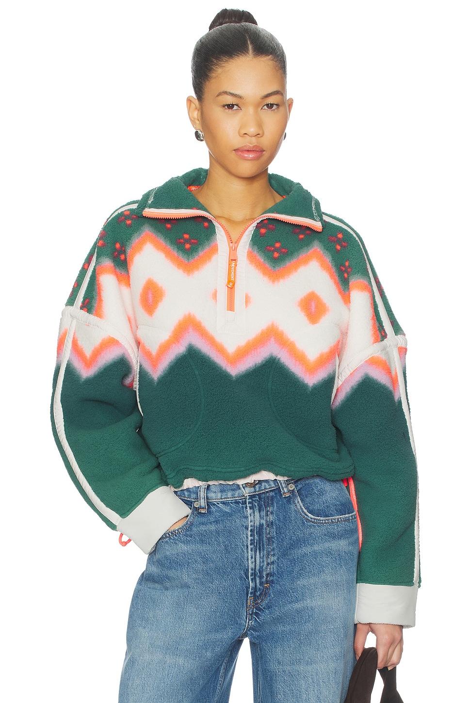 printed mountain high sweater