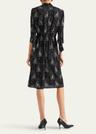 printed sable midi dress