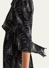 printed sable midi dress