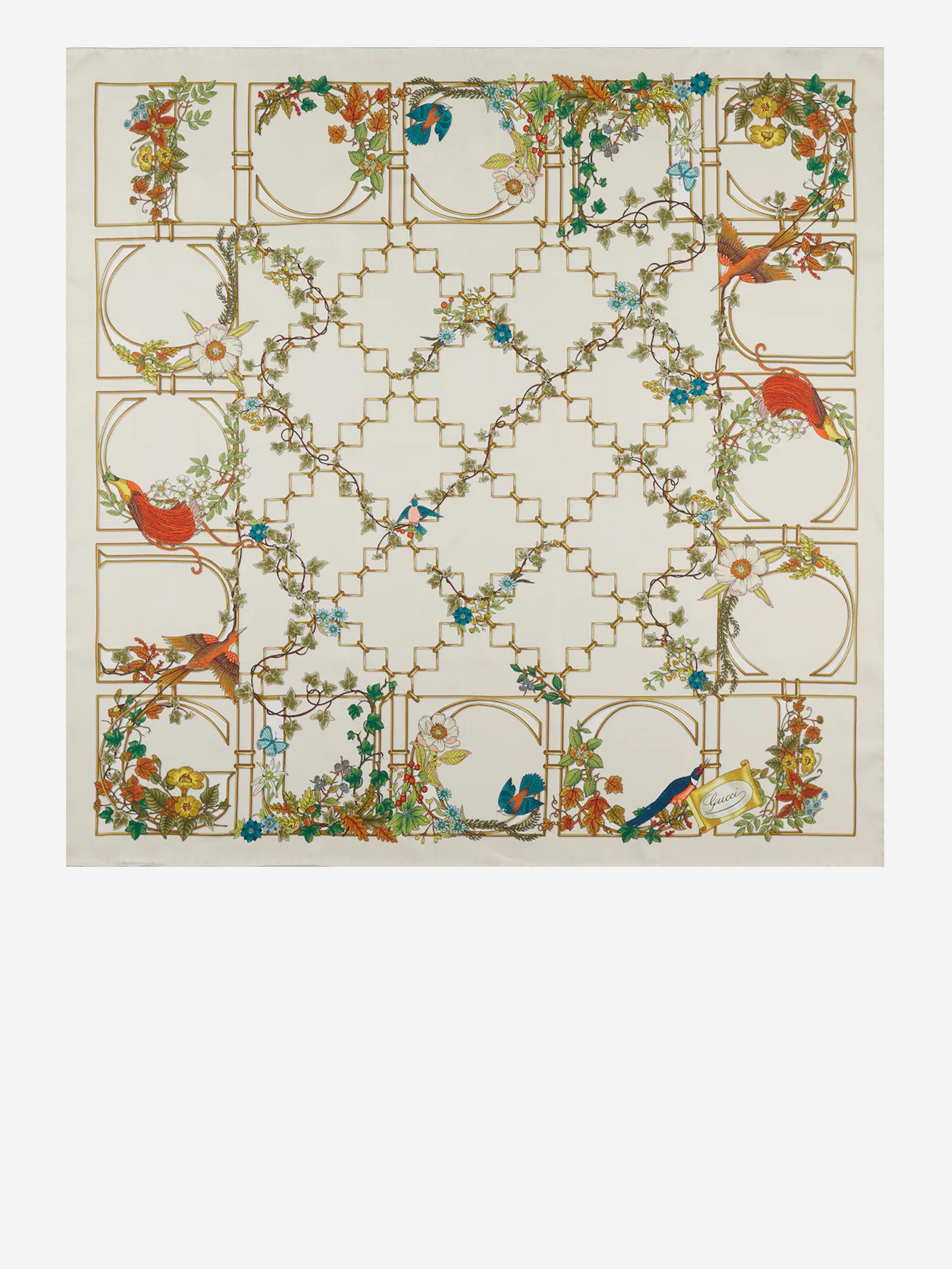 printed silk twill carr