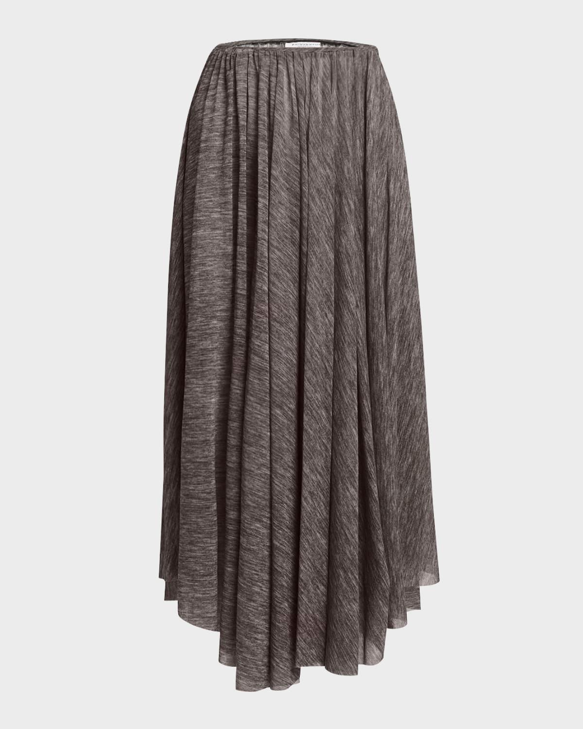 printed stretch tulle skirt