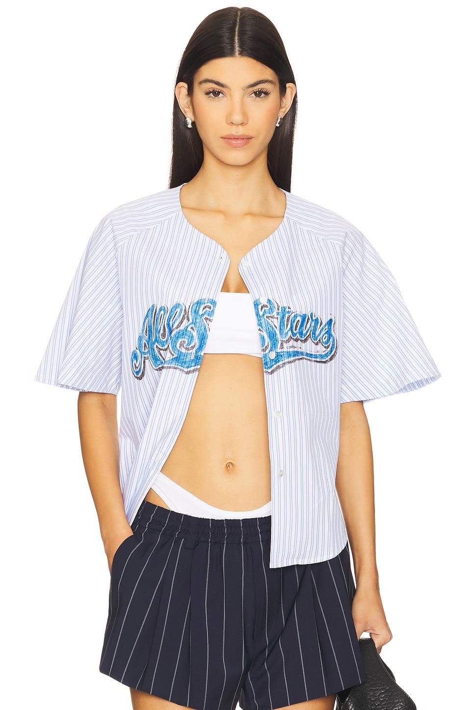 printed stripe shirt