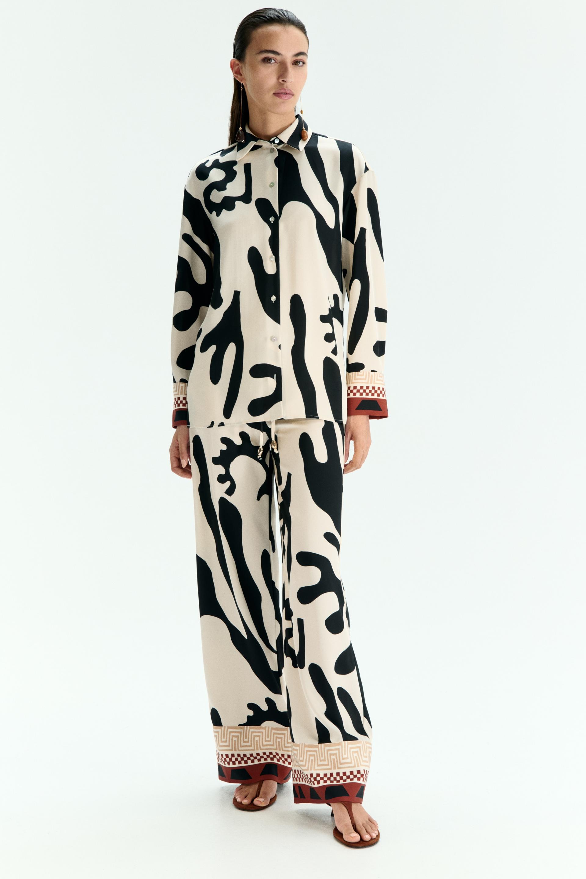 printed twill shirt