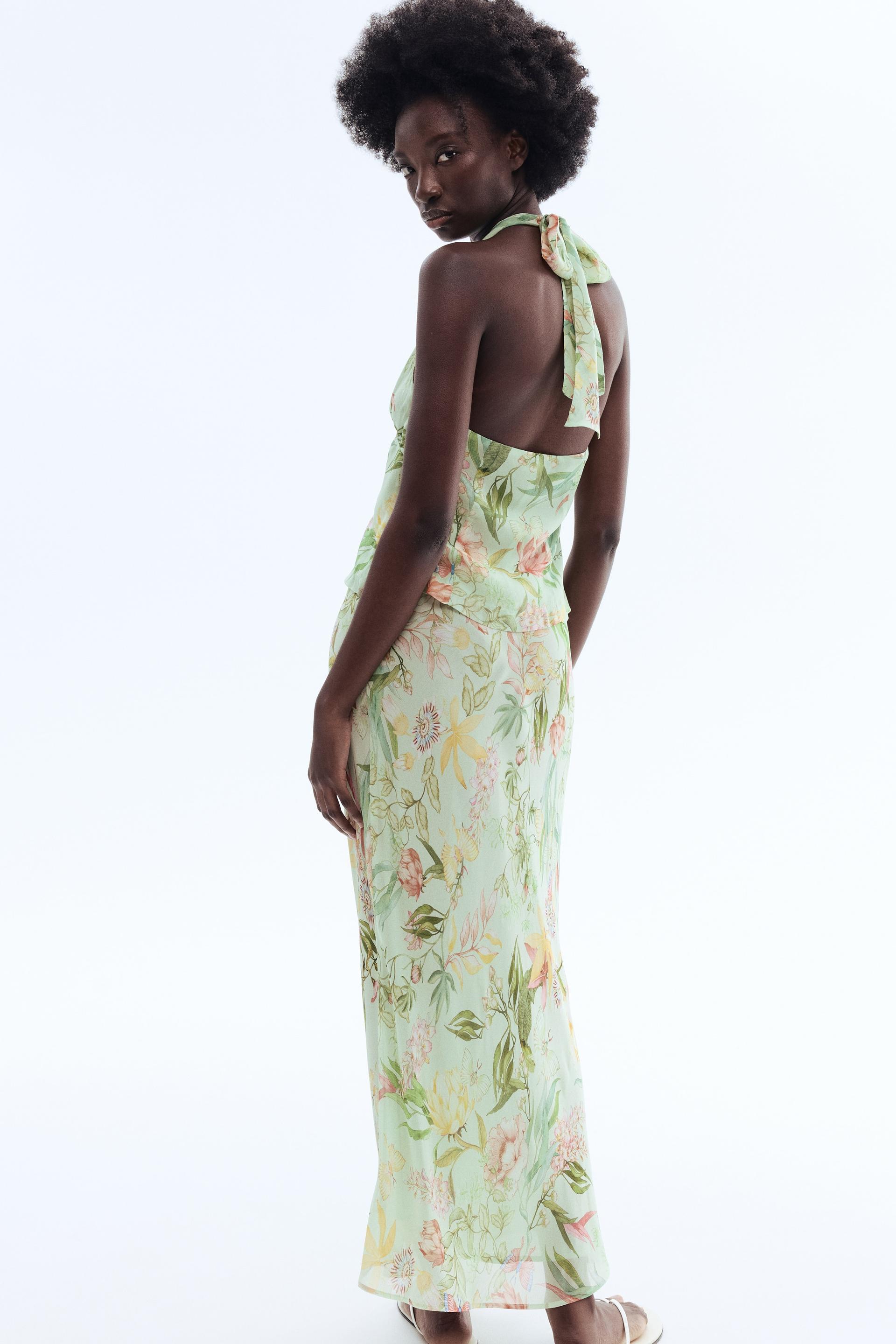 printed viscose skirt