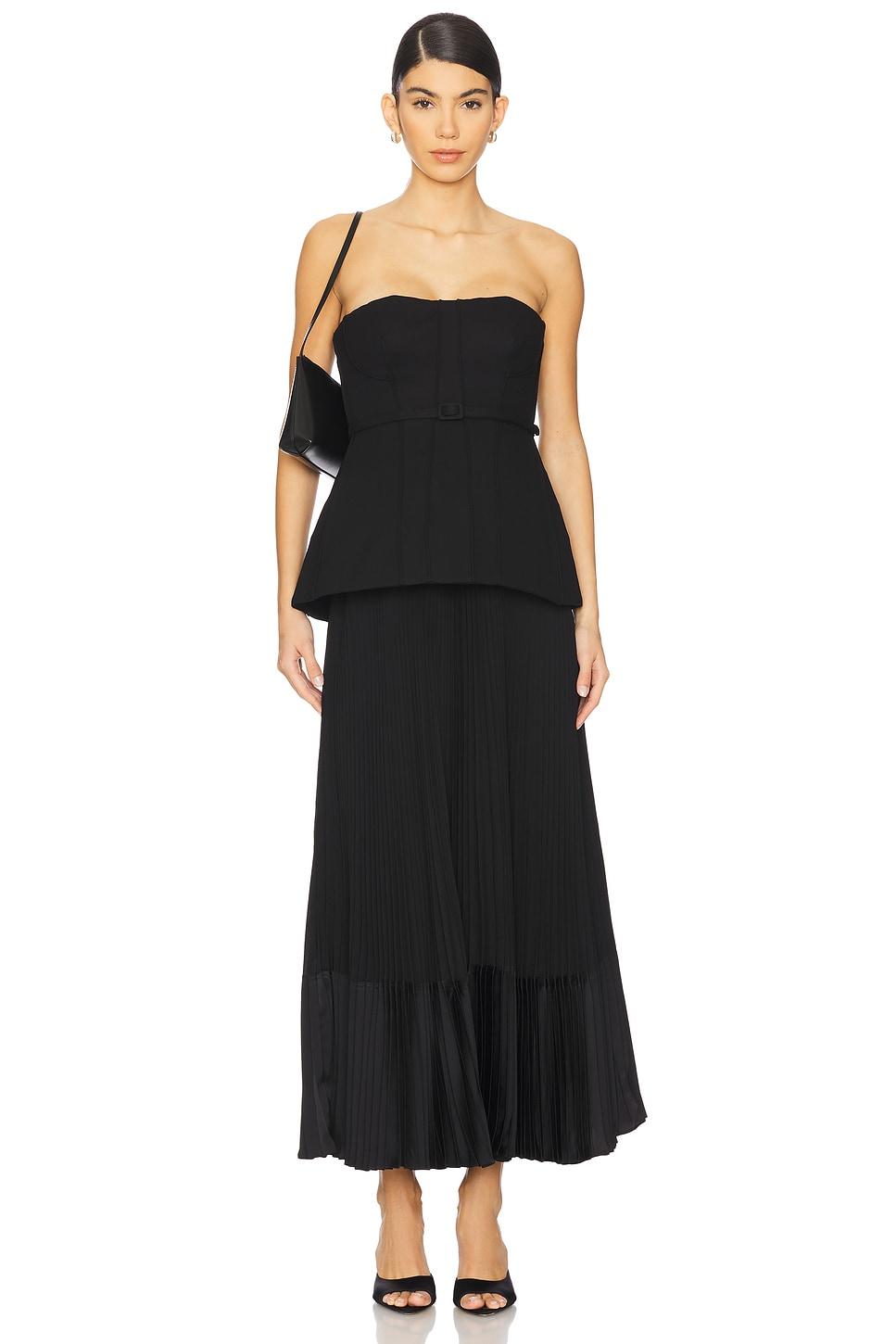 prisca bustier midi dress