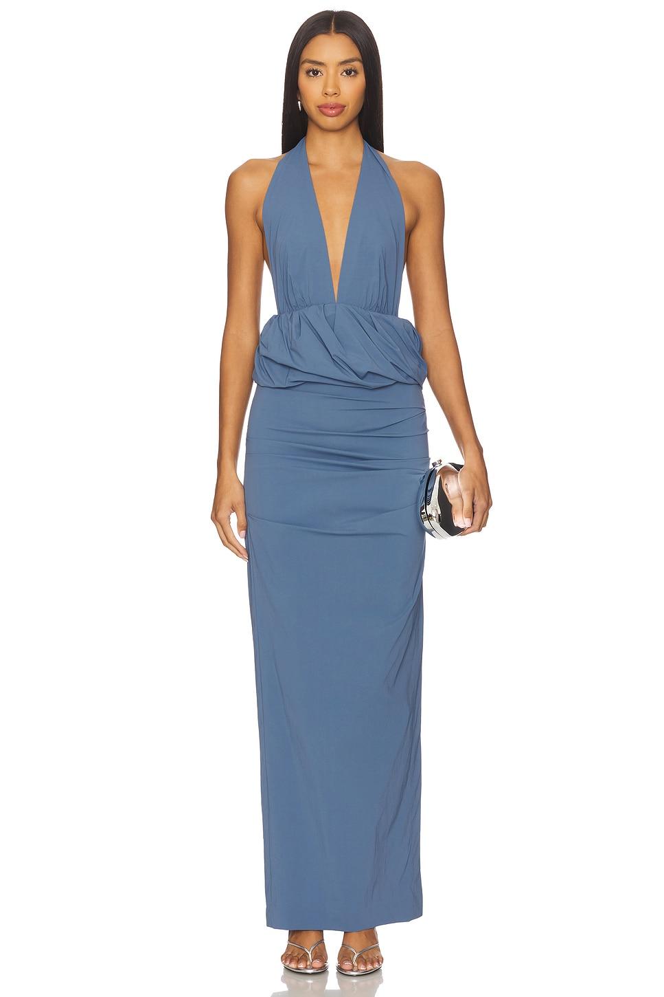 priscilla bubble maxi dress