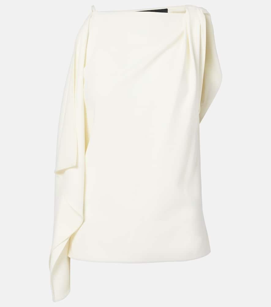 proenza schouler alyssa draped crêpe top
