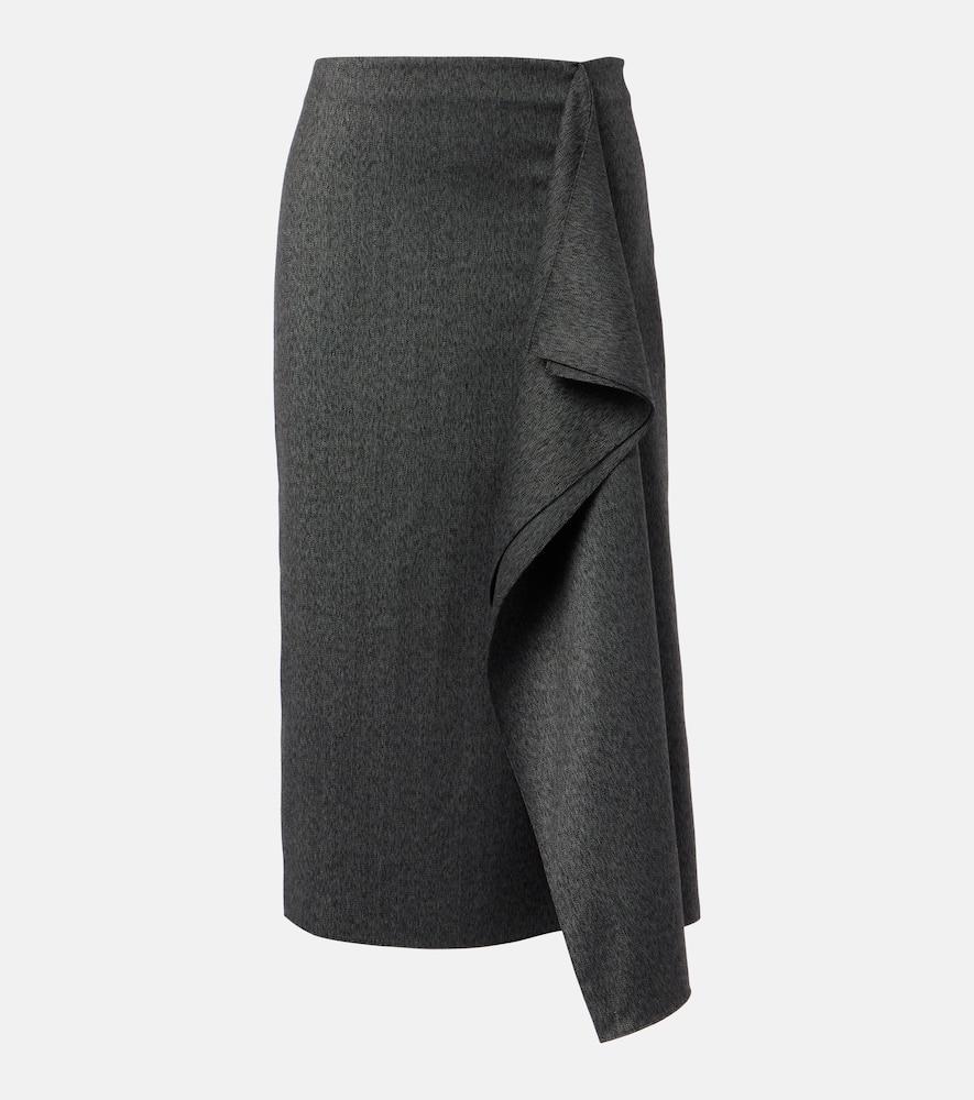 proenza schouler amery draped midi skirt