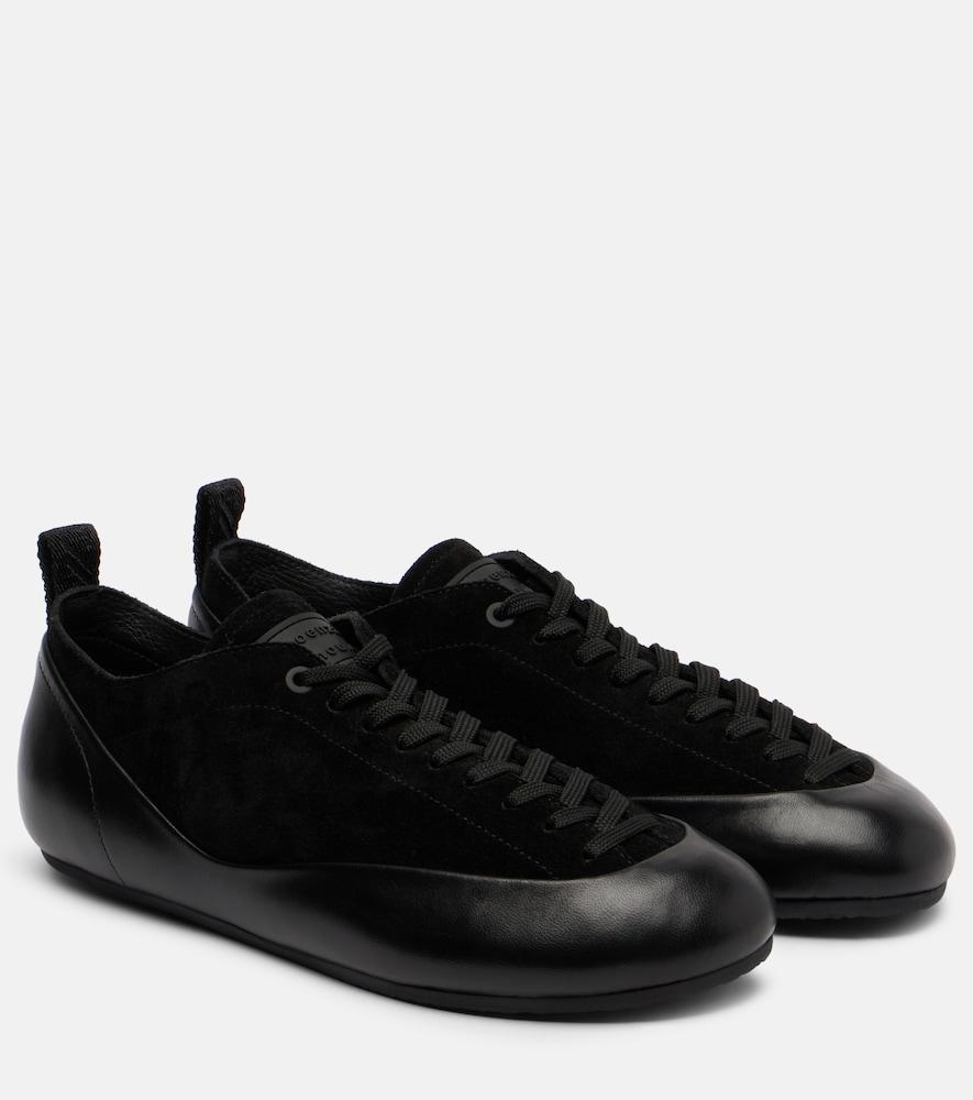 proenza schouler arcadia suede and leather sneakers