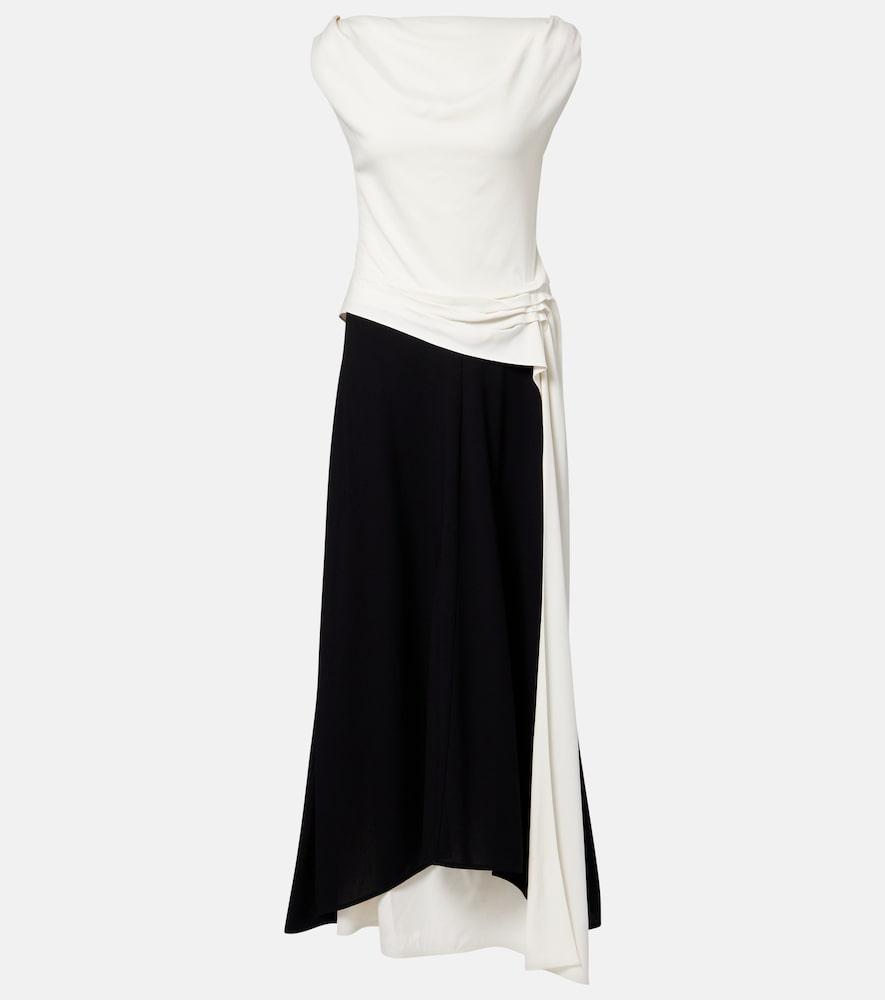proenza schouler daliah draped crêpe satin maxi dress