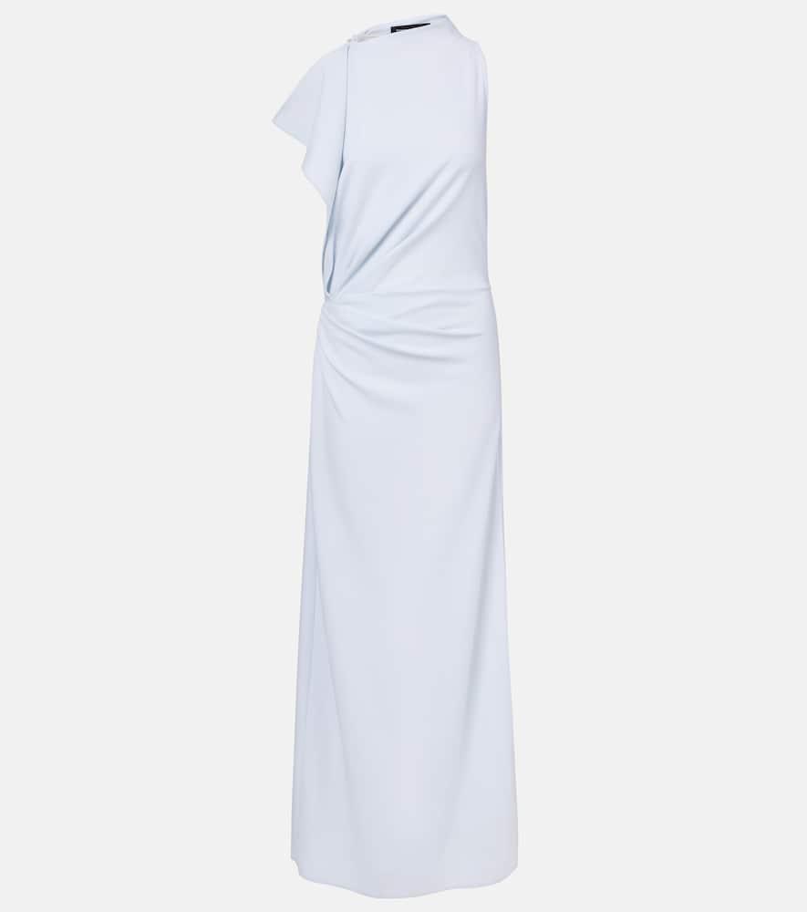 proenza schouler devyn crêpe draped maxi dress