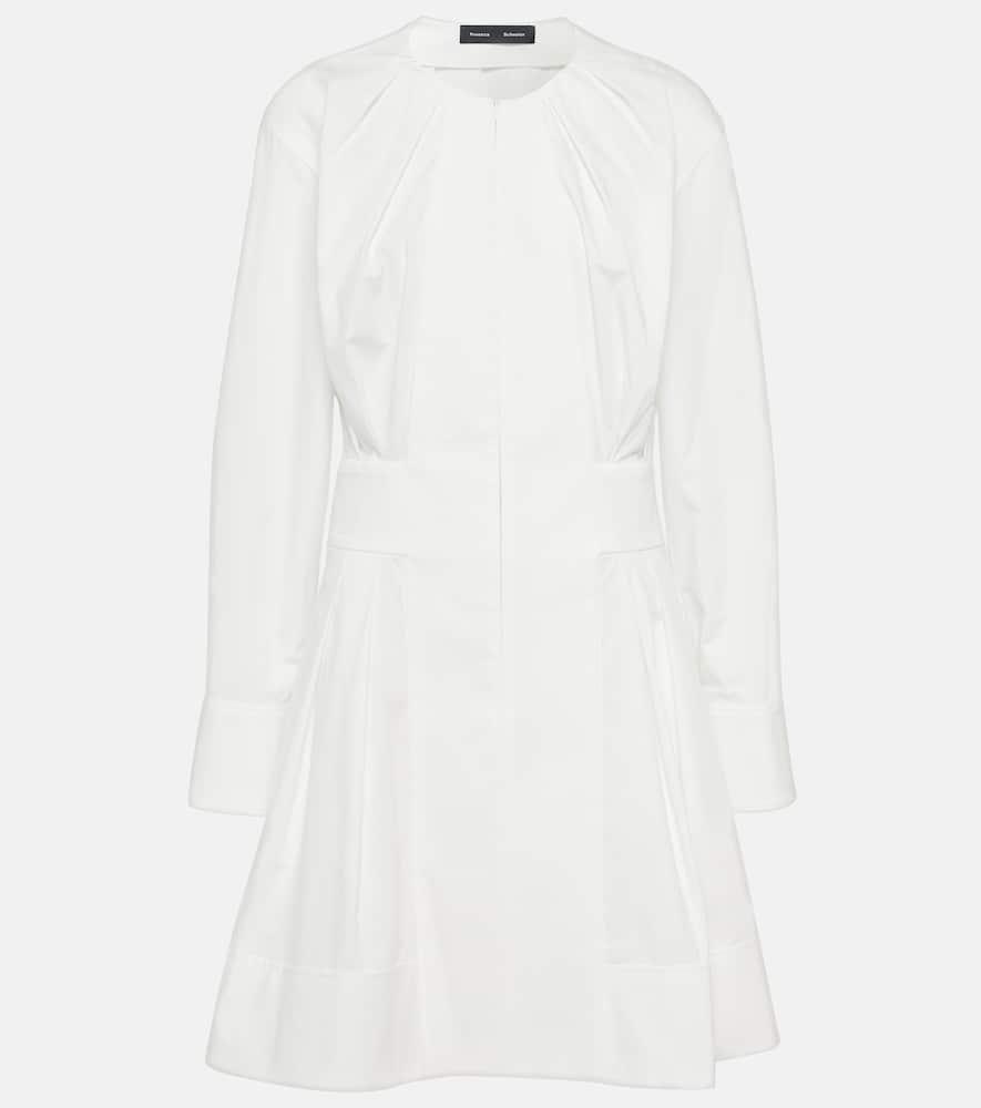 proenza schouler eileen cotton poplin minidress