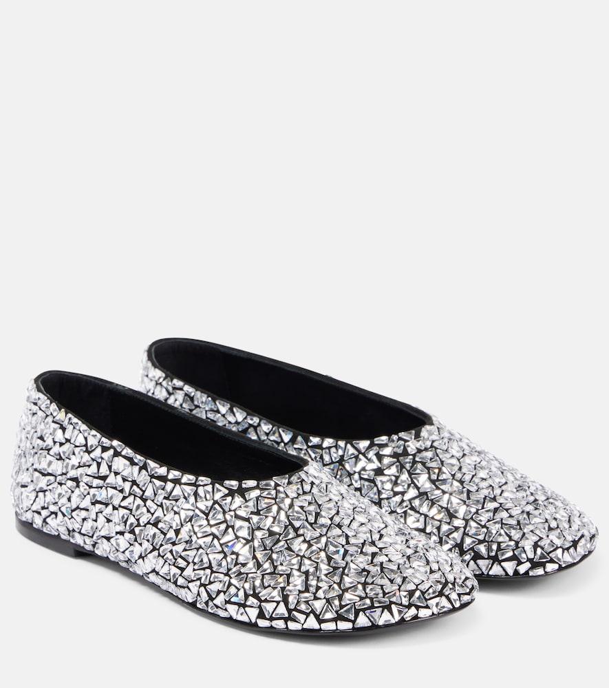 proenza schouler glove embellished leather ballet flats