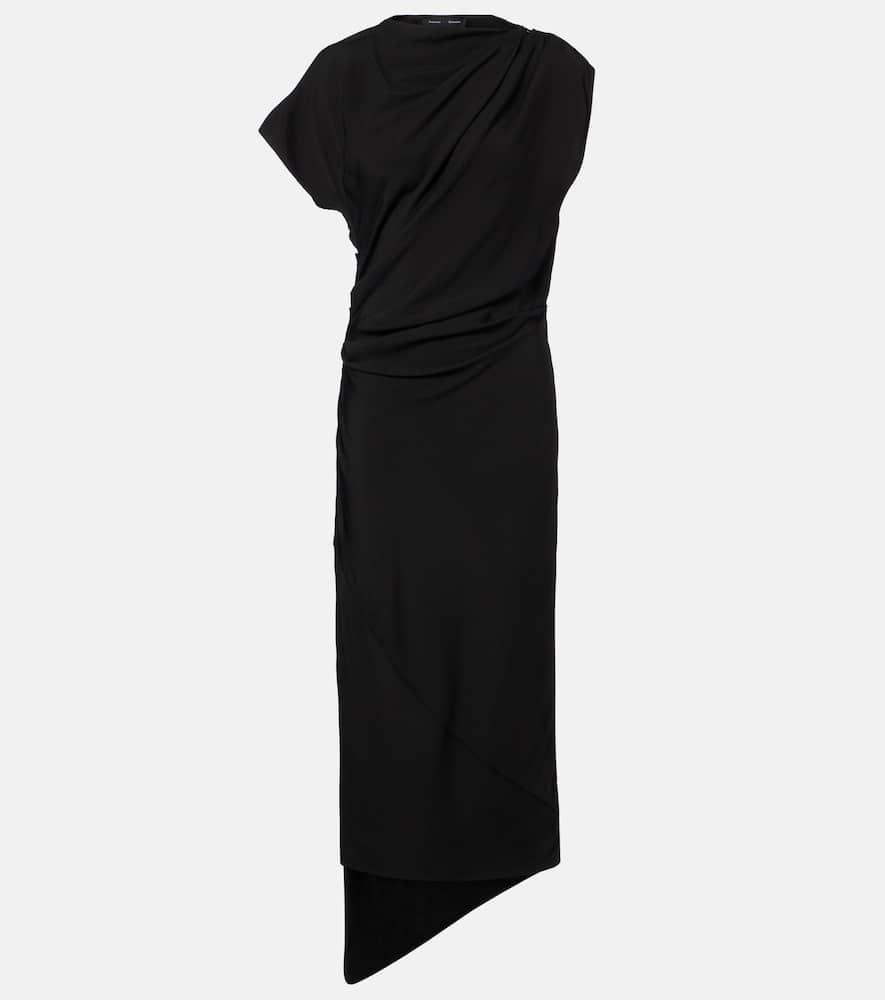 proenza schouler hallie draped midi dress