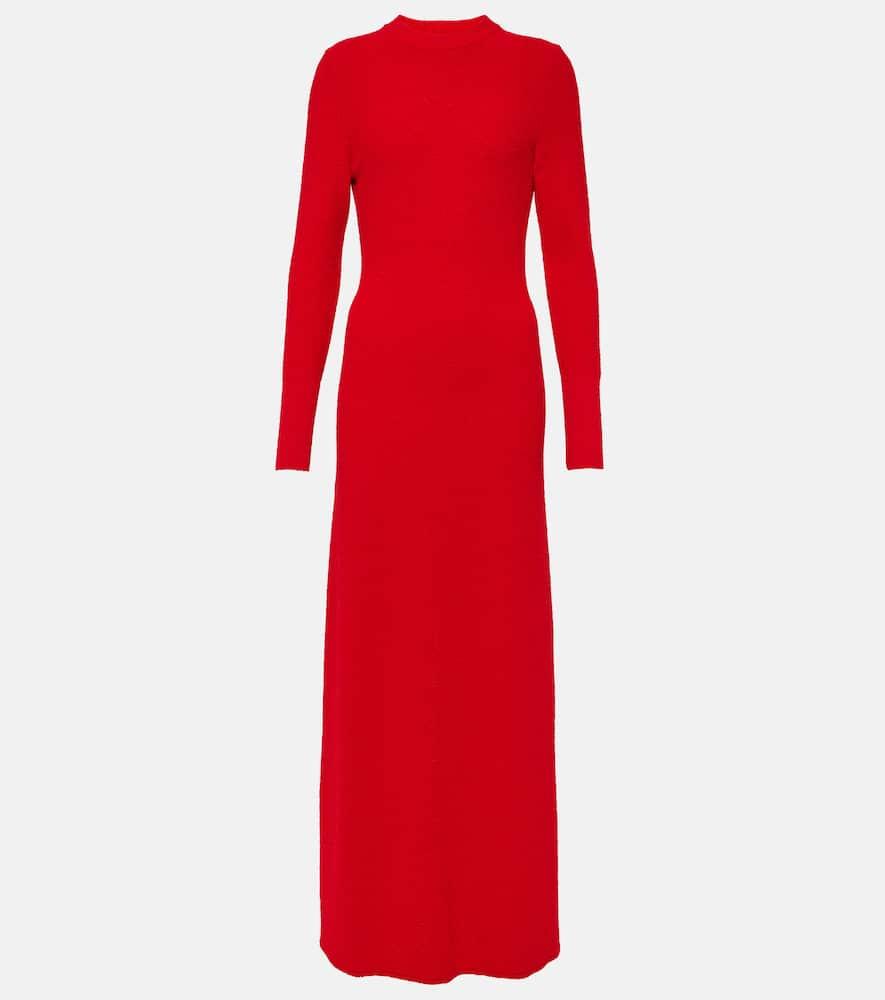 proenza schouler lara cutout bouclé maxi dress