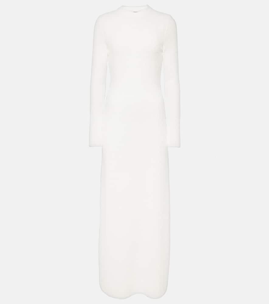 proenza schouler lara cutout bouclé maxi dress