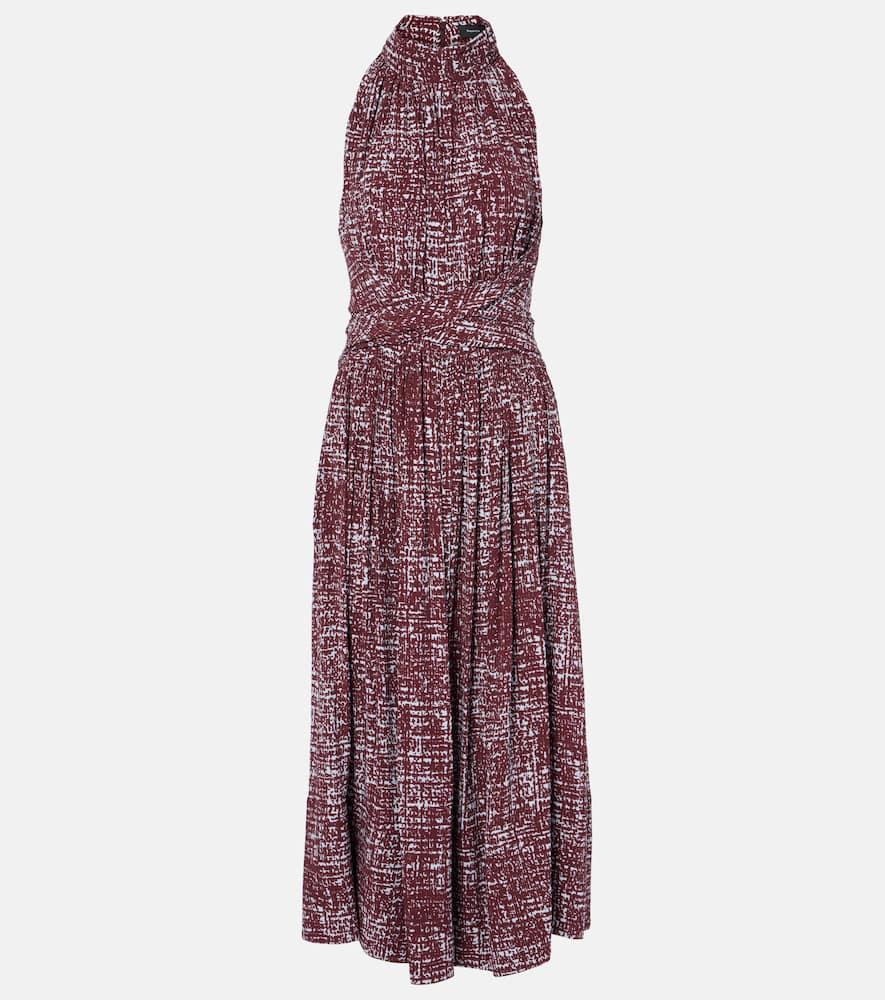 proenza schouler lola printed midi dress