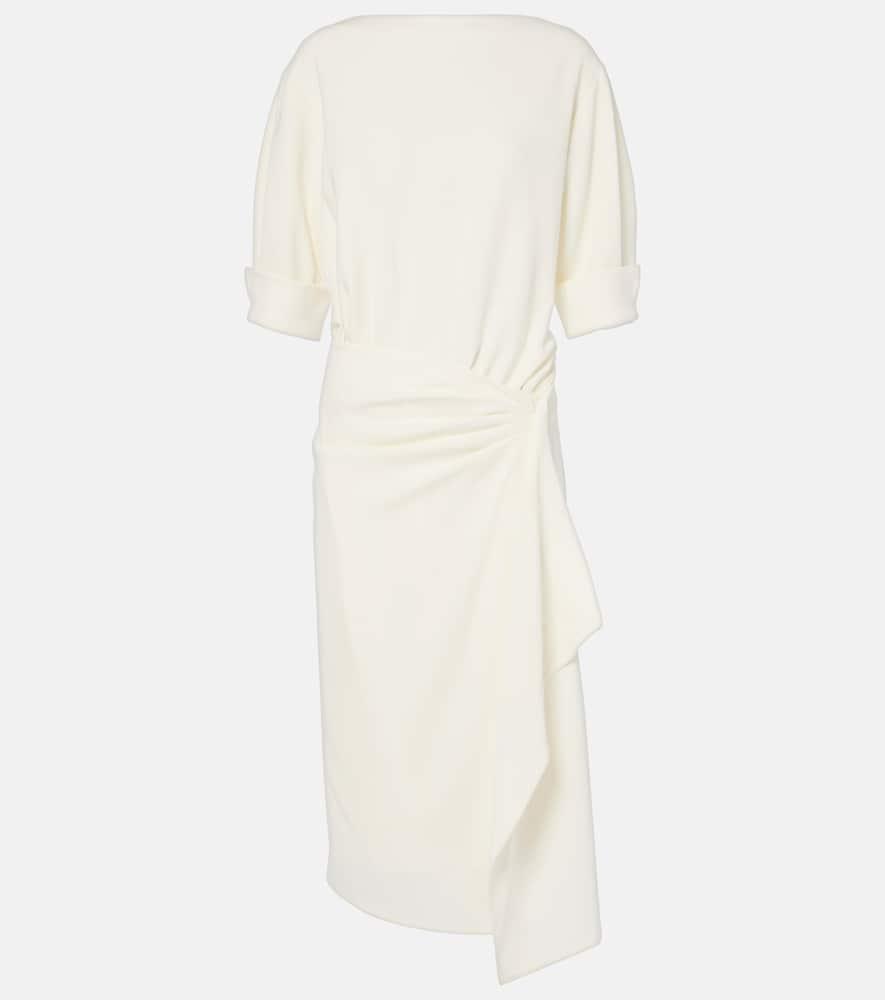 proenza schouler maisie gathered crêpe midi dress
